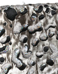 Dolce & Gabbana Silver Leopard Jacquard Mid Waist Mini Skirt Dolce & Gabbana