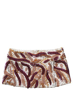 Dolce & Gabbana Multicolor Sequin MidWaist A-line Mini Skirt Dolce & Gabbana