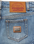 Dolce & Gabbana Blue Cotton High Waist Denim Hotpants Shorts Dolce & Gabbana
