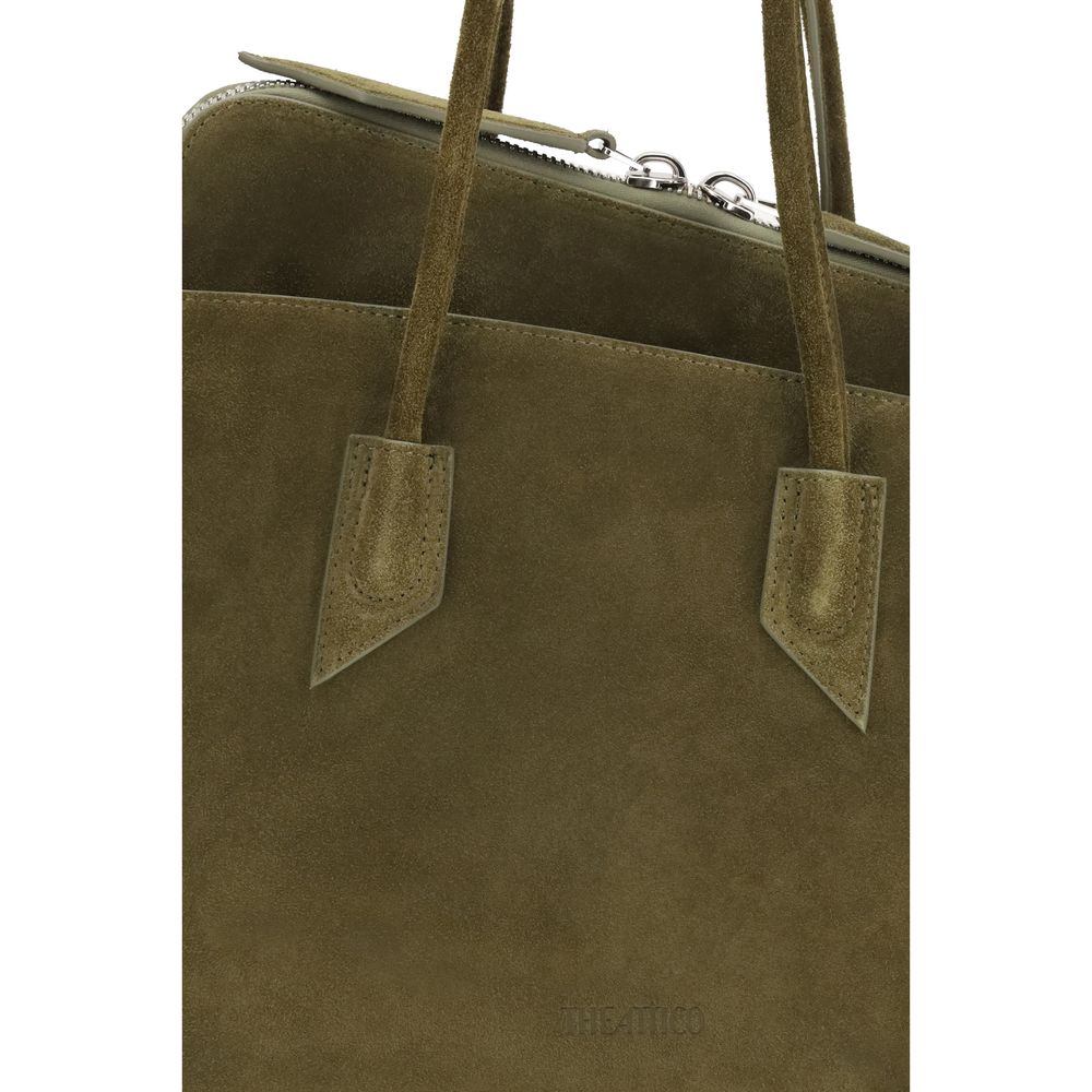 The Attico Bicolor Calf Leather Bos Taurus Shoulder Bag The Attico