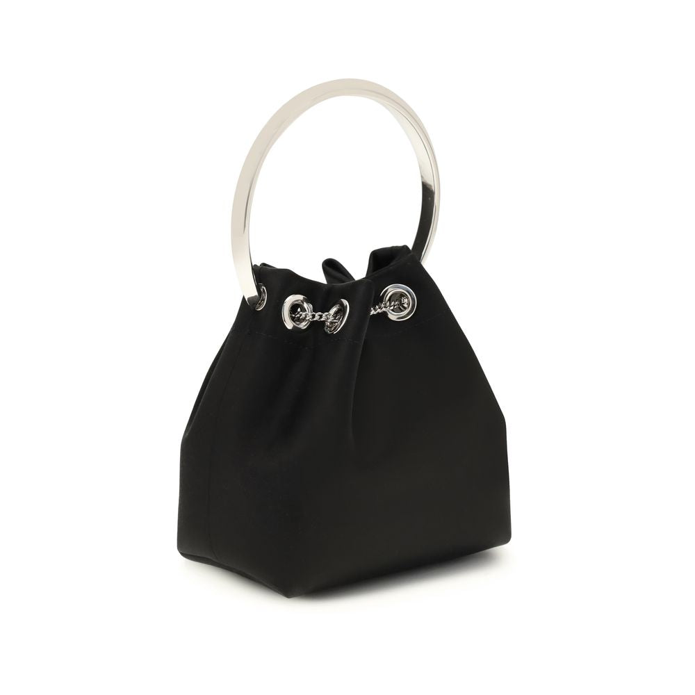 Jimmy Choo Black Cotton Shoulder Bag Jimmy Choo