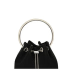 Jimmy Choo Black Cotton Shoulder Bag Jimmy Choo