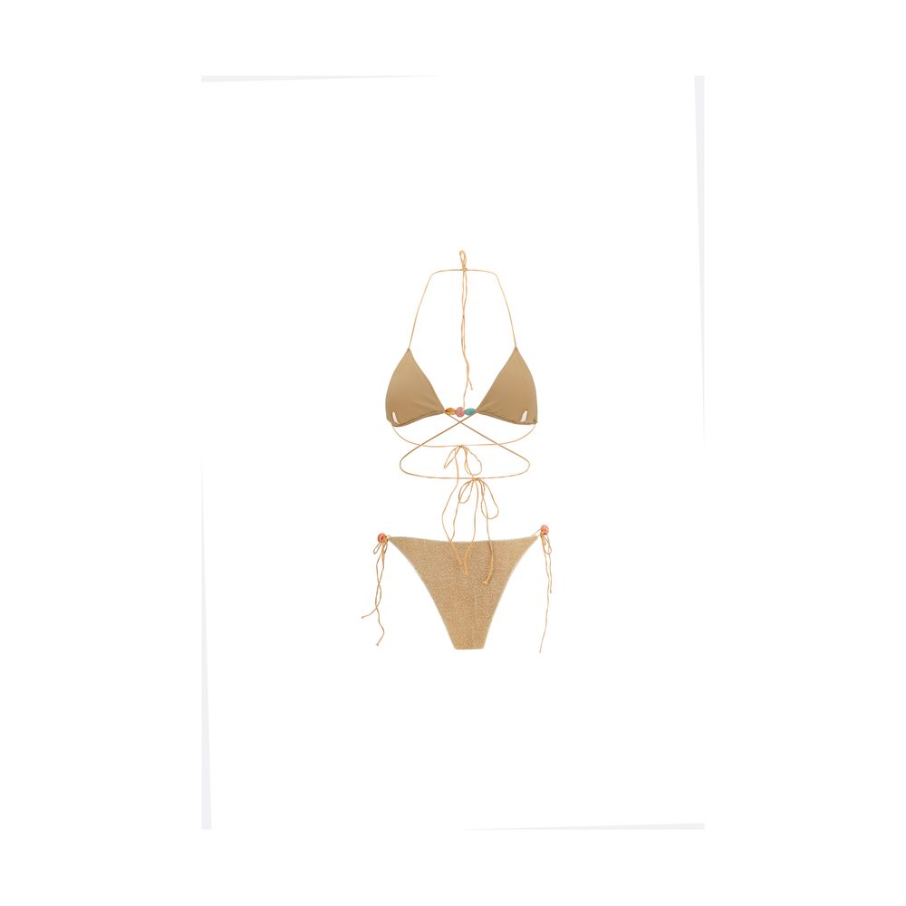 Oséree Gold Polyamide Bikini Oséree