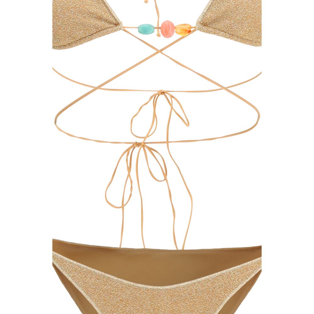 Oséree Gold Polyamide Bikini Oséree