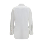 Balmain White Cotton Dress Shirt Balmain