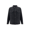 Balmain Black Cotton Full-Length Jacket Balmain