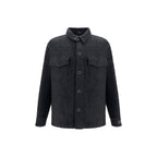 Balmain Black Cotton Full-Length Jacket Balmain