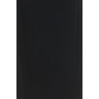 Khaite Black Acetate Long Skirt Khaite
