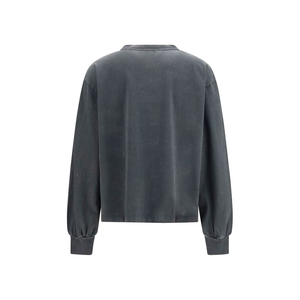 Ganni Gray Cotton Sweatshirt Ganni