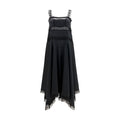 Ganni Black Silk Cocktail Dress Ganni
