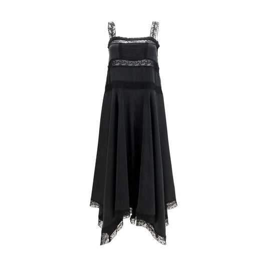 Ganni Black Silk Cocktail Dress Ganni