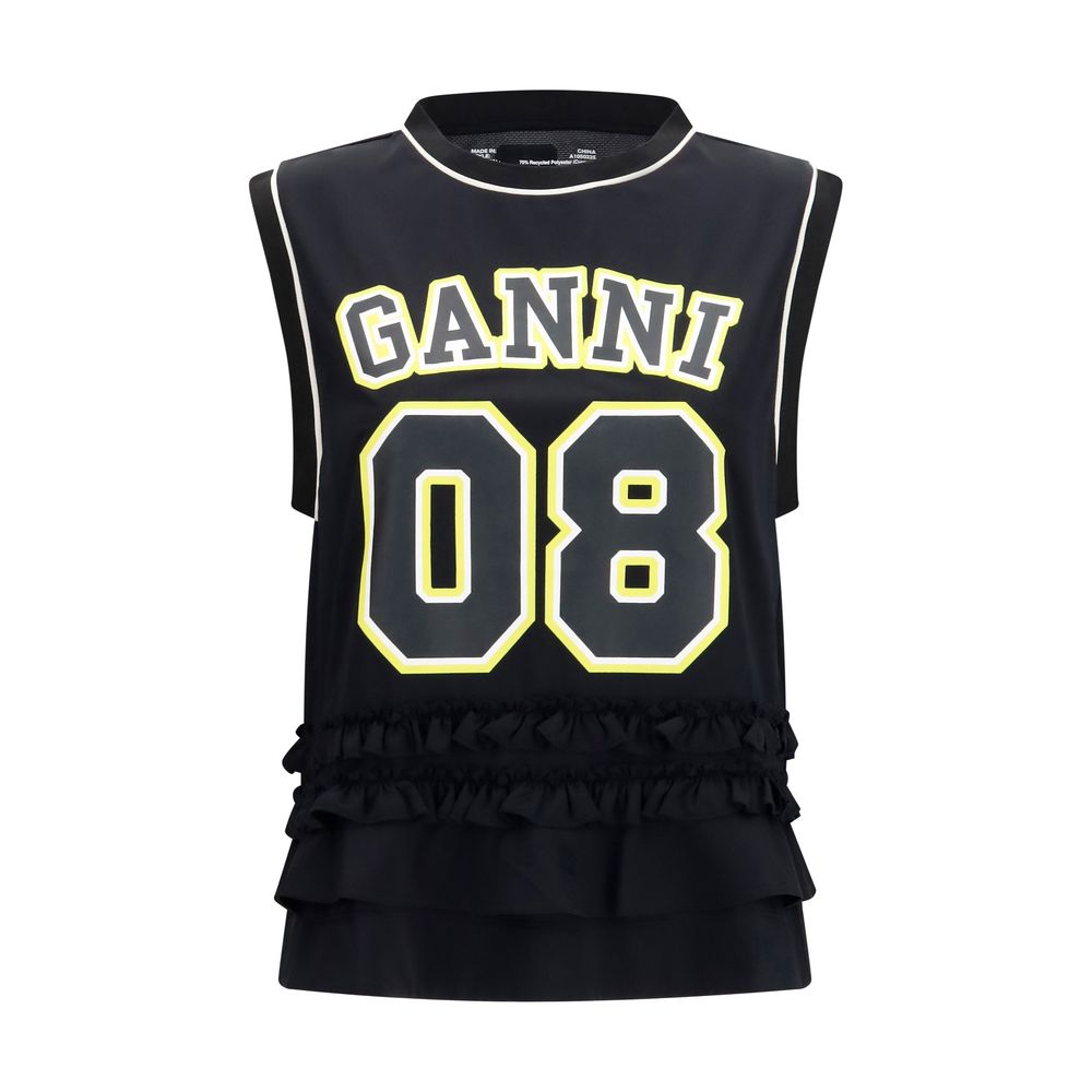 Ganni Black Polyester Sportswear Ganni