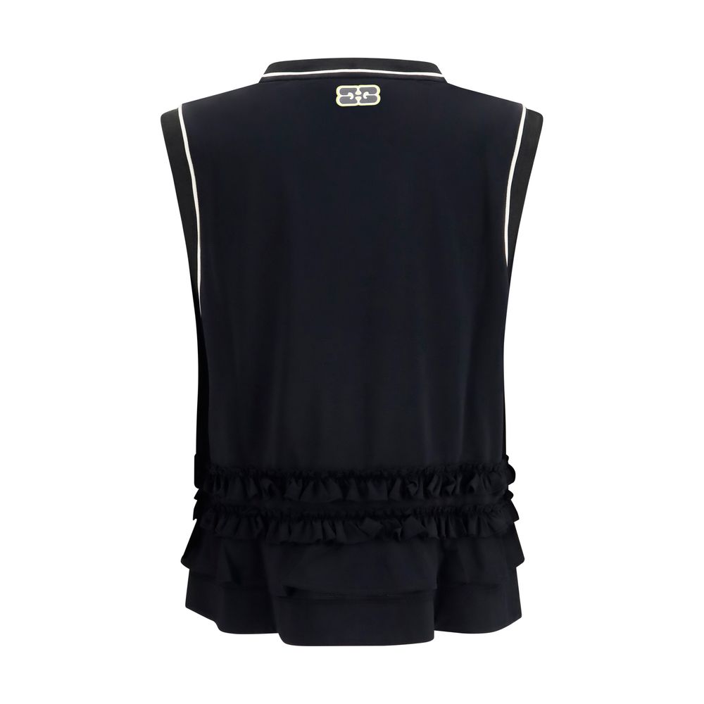 Ganni Black Polyester Sportswear Ganni