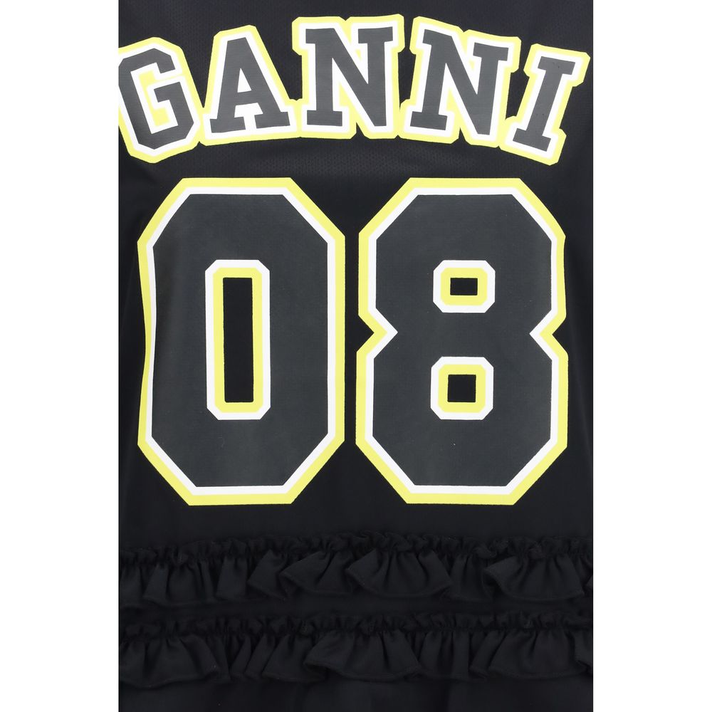 Ganni Black Polyester Sportswear Ganni