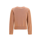 Ganni Beige Cotton Sweatshirt Ganni