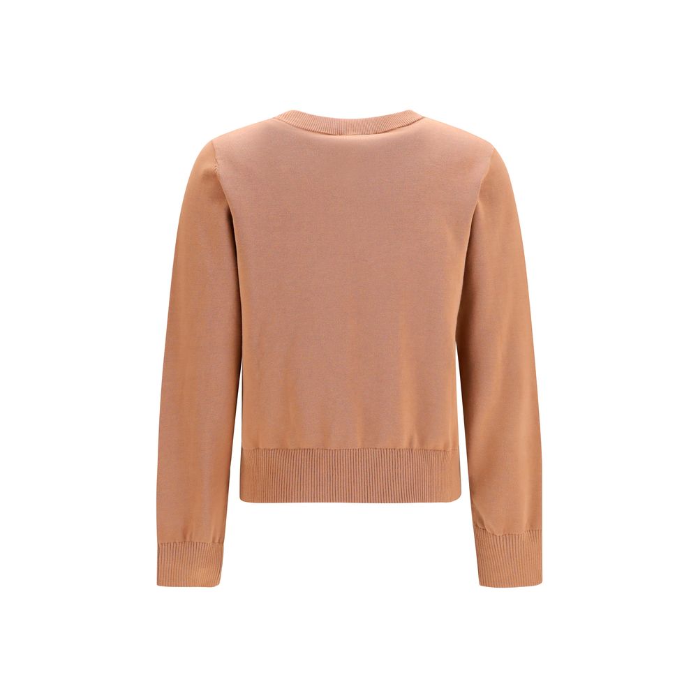 Ganni Beige Cotton Sweatshirt Ganni