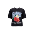 Ganni Black Alpaca Vicugna Pacos T-Shirt Ganni