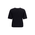 Ganni Black Alpaca Vicugna Pacos T-Shirt Ganni