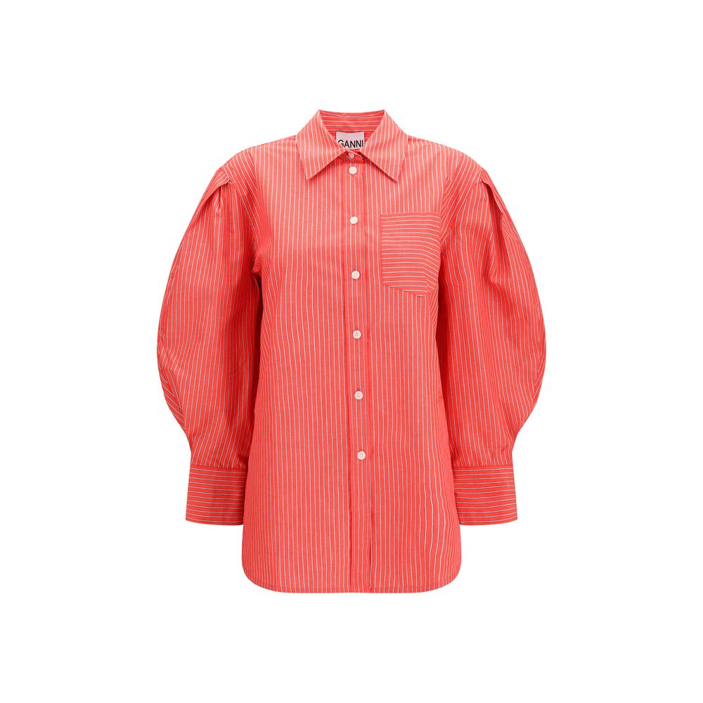 Ganni Multicolor Cotton Blouse Ganni