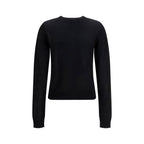 Ganni Black Cotton Cardigan Ganni