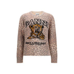 Ganni Beige Wool Oves Aries Sweatshirt