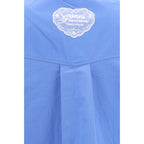Ganni Blue Cotton Pattern Shirt