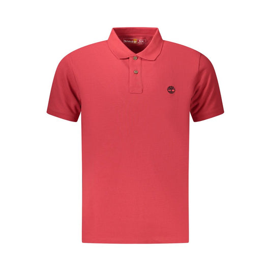 Timberland Red Cotton Men Polo Shirt Timberland