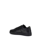 Prada Black Calf Leather Bos Taurus Low Top Sneakers Prada