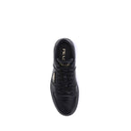 Prada Black Calf Leather Bos Taurus Low Top Sneakers Prada