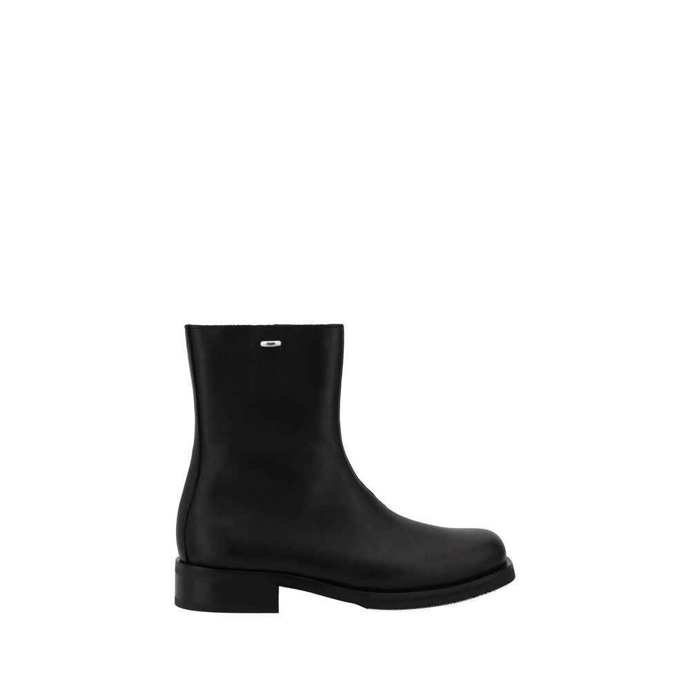 Our Legacy Black Calf Leather Bos Taurus Ankle Boots Our Legacy