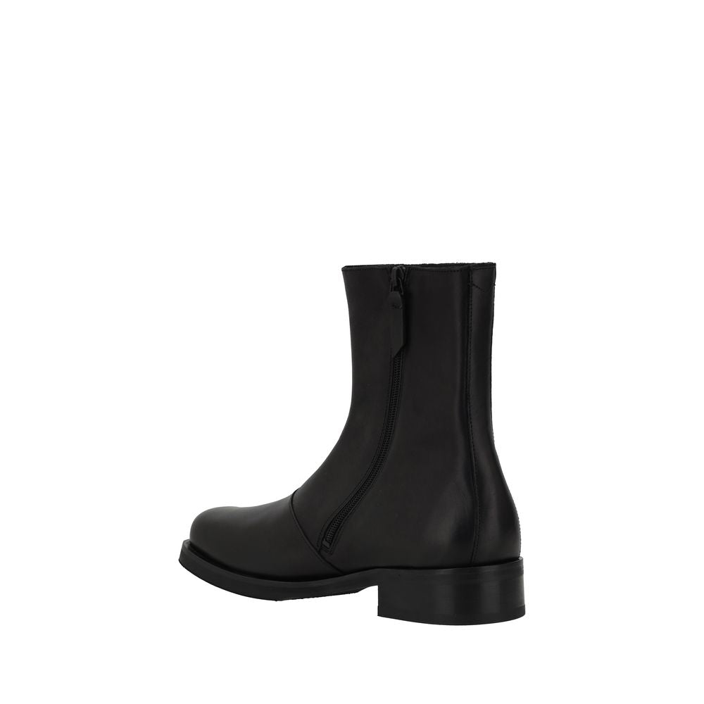 Our Legacy Black Calf Leather Bos Taurus Ankle Boots Our Legacy