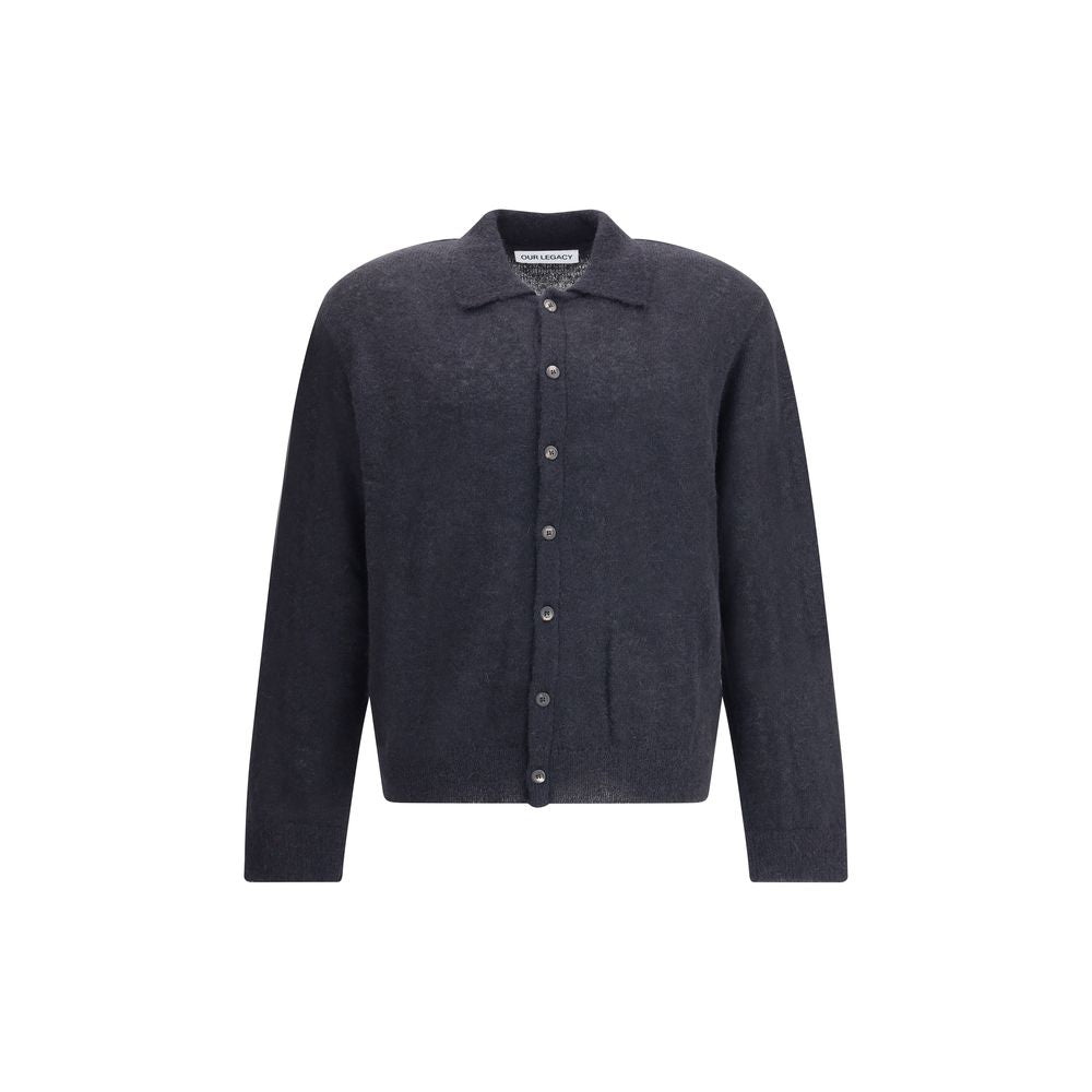 Our Legacy Black Alpaca Vicugna Pacos Cardigan Our Legacy