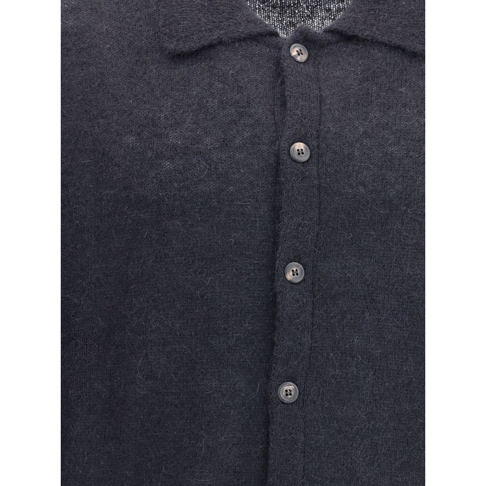 Our Legacy Black Alpaca Vicugna Pacos Cardigan Our Legacy