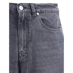 Our Legacy Black Cotton Relaxed Fit Jeans