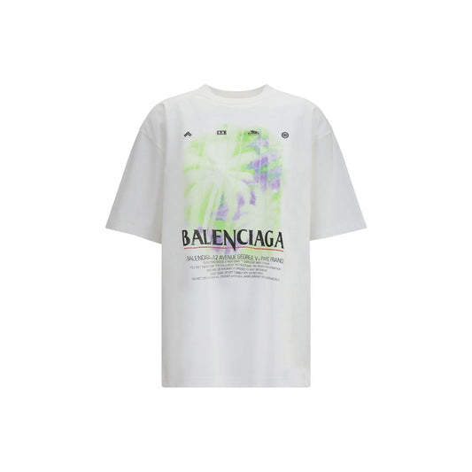 Balenciaga White Cotton T-Shirt Balenciaga