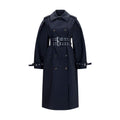 Ganni Black Cotton Coat Ganni
