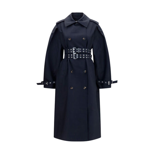 Ganni Black Cotton Coat Ganni