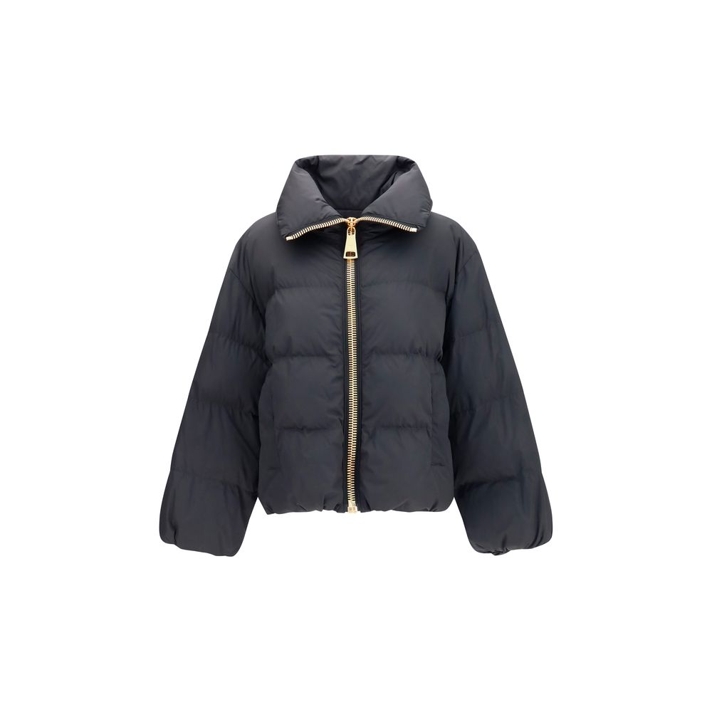 Balmain Black Viscose Full-Length Jacket Balmain