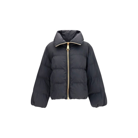 Balmain Black Viscose Full-Length Jacket Balmain