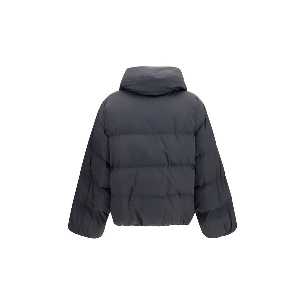 Balmain Black Viscose Full-Length Jacket Balmain