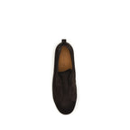 Santoni Brown Calf Leather Bos Taurus Sneakers