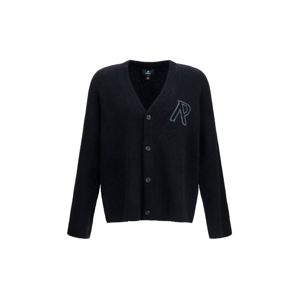 Represent Black Alpaca Vicugna Pacos Cardigan Represent