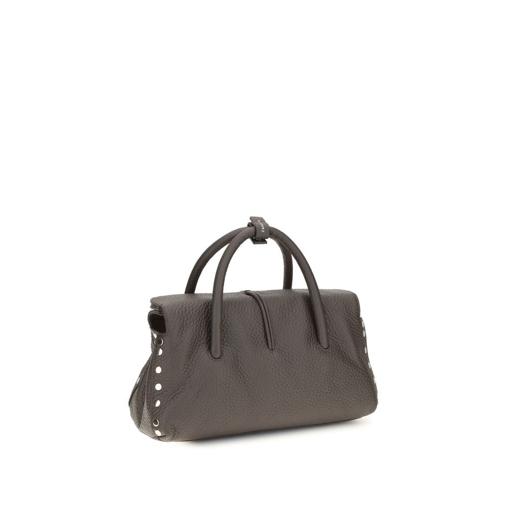 Zanellato brown calf leather Bos Taurus shoulder bag with sleek design and subtle stitching details.