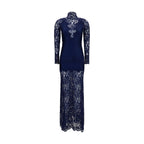 Rabanne Blue Polyamide Long Dress