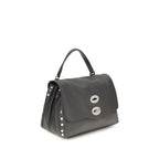 Zanellato Gray Calf Leather Bos Taurus Handbag Zanellato