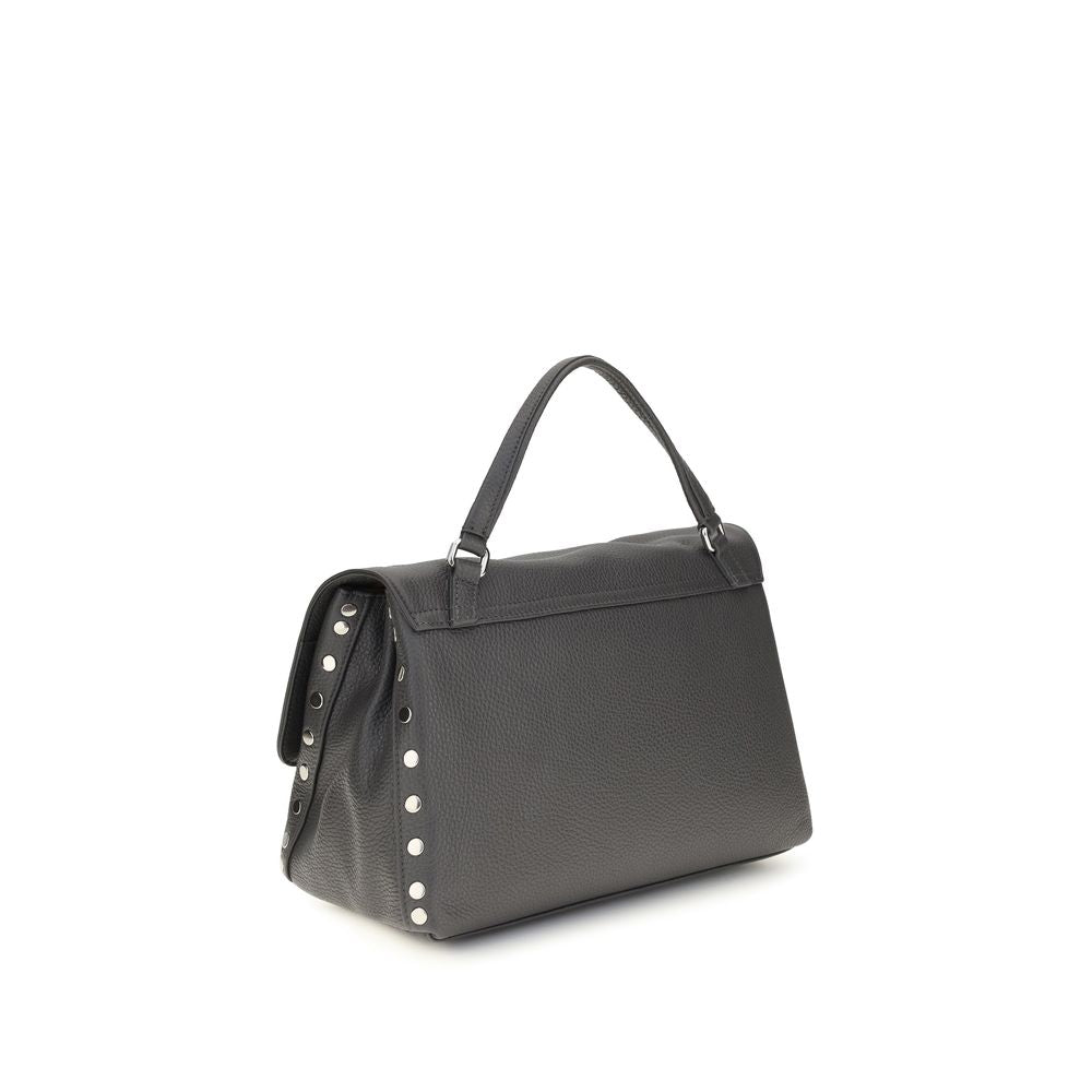 Zanellato Gray Calf Leather Bos Taurus Handbag Zanellato