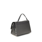 Zanellato Gray Calf Leather Bos Taurus Handbag Zanellato