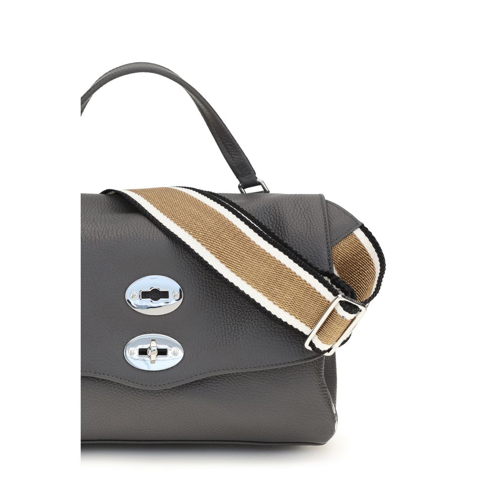 Zanellato Gray Calf Leather Bos Taurus Handbag Zanellato