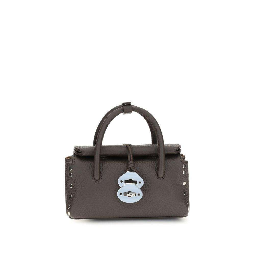 Zanellato Brown Calf Leather Bos Taurus Handbag Zanellato