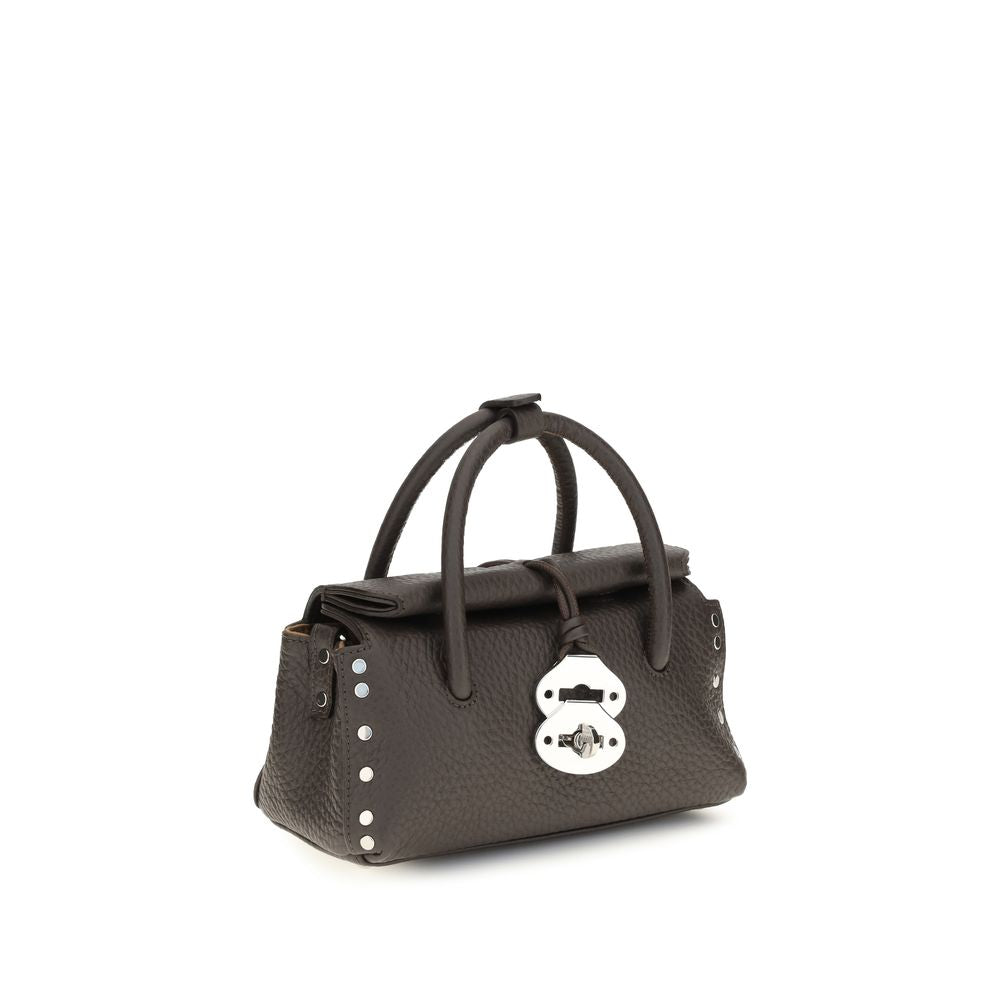 Zanellato Brown Calf Leather Bos Taurus Handbag Zanellato
